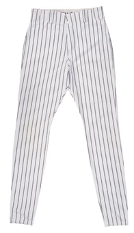 2009 Derek Jeter Game Worn New York Yankees Pinstripe Home Pants (Yankees-Steiner)